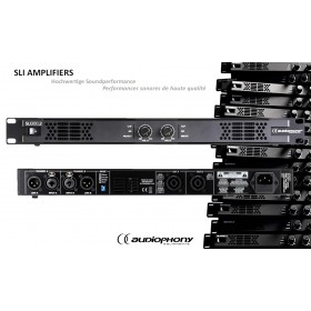 AUDIOPHONY SLI300.2  Amplificateur digital 2 canaux 2 x 270W RMS/4Ω