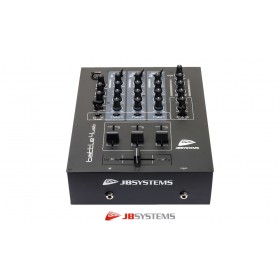 JB SYSTEMS BATTLE-4USB Mixeur DJ/Club avec 3 canaux d'entrée stéréo commutables, jusqu'à 7 sources ligne/phono, 1 entrée micro, 2 ports USB pour PC/MAC