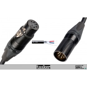 TASKER Câble professionnel DMX/AES/EBU 5-broches XLR 