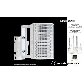 AUDIOPHONY iLINE23supw Support mural blanc