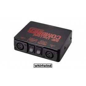 WHIRLWIND IMP LINE Combiner - conduit deux signaux de lignes symétriques/à basse impédance vers une sortie symétrique, Groundlift, Phase, XLR/F-XLR/M 