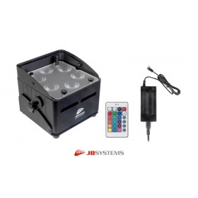 JB SYSTEMS ACCU-COMPACT Projecteur LED 6x10W RGBWA, DMX sans fil