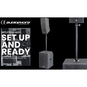 AUDIOPHONY MOJOCurveXL Système PA actif, DSP/BT/TSW, 1100W RMS