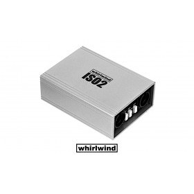 WHIRLWIND ISO-2 Dual Line Level Isolator - Symétrisation/isolation galvanique du signal de ligne, élimine les problèmes de masse et de ronflement, Groundlift, Phase, Jack 6.3mm/XLR/F-XLR/M