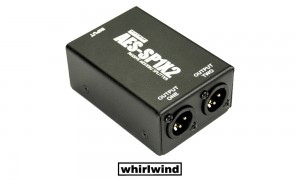 WHIRLWIND AES-SP1x2 - divise un signal digital AES/EBU en deux signaux identiques, XLR/F-XLR/M