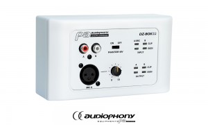AUDIOPHONY DZ-BOX22 Box mural avec entrée micro/ligne et 2 sorties de zones
