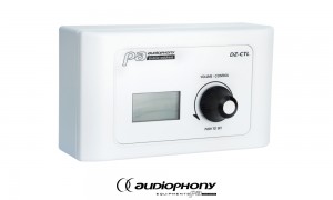 AUDIOPHONY DZ-CTL Controller avec écran LCD éclairé, commutateur rotatif pour entrée, zone, volume