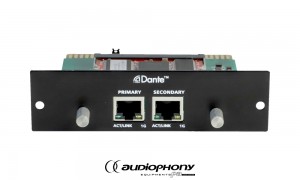 AUDIOPHONY DZ-DANTE Module enfichable DANTE™ - étend la DZ-MATRIX de 8 entrées/sorties numériques DANTE™, fonction d'urgence