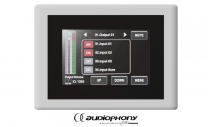 AUDIOPHONY DZ-PAD Controller avec écran LCD tactile rétroéclairé. Compatible avec Audiophony DZ-MATRIX