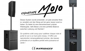 AUDIOPHONY MOJOsignature  Système PA actif, DSP/BT/TSW, 1600W RMS