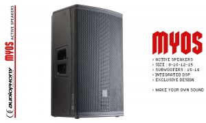 AUDIOPHONY MYOS-15A Enceinte active 15" avec DSP, 1000W RMS