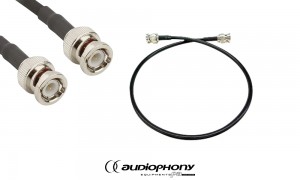 AUDIOPHONY UHF410-RALL1M Câble de rallonge BNC/BNC 50 ohms, longueur 1m