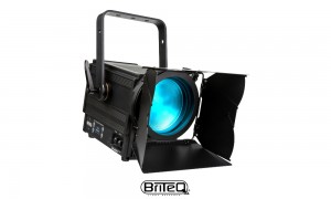BRITEQ BT-THEATRE 261FC Projecteur LED 200W RGBALC, Fresnel, LEE® colors, DMX, 5°-50°, zoom manuel