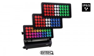 BRITEQ BT-CHROMA 800 Projecteur LED 40x20W RGBL, 15°/30°, DMX, W-DMX, IP65