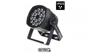BRITEQ BT-COLORAY 18FCR BLACK Stage Beamer noir, 18x8W, IP65