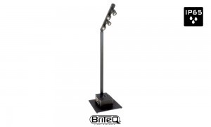 BRITEQ BTI-AKKUPOLE BLACK Mât d'éclairage noir, wireless DMX, IP64