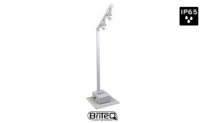 BRITEQ BTI-AKKUPOLE WHITE Mât d'éclairage blanc, wireless DMX, IP64