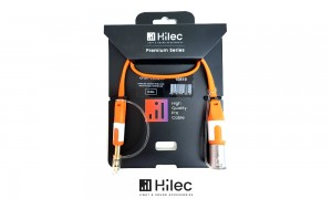 HILEC CFLAT-JSXM Cordon plat Jack stereo 6.3mm/XLR-M mâle