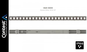 CONTEST VBAR-100DW Projecteur linéaires architectural IP66, Dynamic White