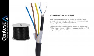 CONTEST VC-REEL50HYB Câble hybride bobine de 50m