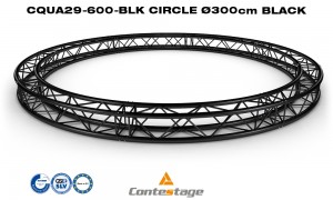 CONTESTAGE CQUA29-600 BLK Cercle de traverse 4-points Ø 600cm, NOIR