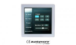 AUDIOPHONY DTCL Controller avec écran LCD tactile rétroéclairé. Compatible avec Audiophony DZONE88
