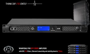 WHARFEDALE PRO DP-2200F Amplificateur digital 2-canaux DSP, FIR, HI/LO-Z, 2 x 4760W RMS/2Ω