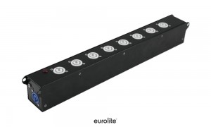 EUROLITE SAB-82X P-Con Splitbox/distributeur de courant IN/8OUT/LINK