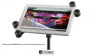 HILEC MEDIA2 Support de tablette pour pied de micro