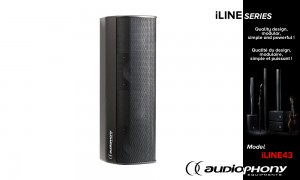 AUDIOPHONY iLINE43b Enceinte passive noir 80W/8Ω