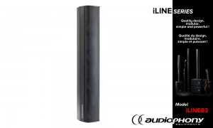 AUDIOPHONY iLINE83b Enceinte passive noir 160W/16Ω