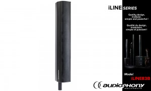 AUDIOPHONY iLINE83B Colonne d'enceinte noir