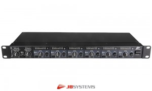 JB SYSTEMS FLEX-MIX88 pour signal ligne- Combinaison flexible d'un mélangeur 6 en 2 ou d'un distributeur/répartiteur 2 en 6, XLR/F-XLR/M, jack 6,3mm