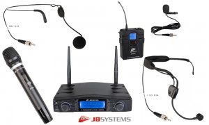 JB SYSTEMS Système sans fil UHF 1/2 canal à combiner