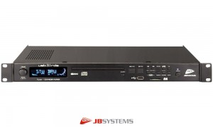 JB SYSTEMS USB3.1-RDS Lecteur multimédia CD/USB/SD/FM, 2 sorties audio indépendantes, 19"/1U