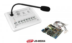 JD-MEDIA RC-600 Poste de microphone pour centrales JD-MEDIA 6 zones