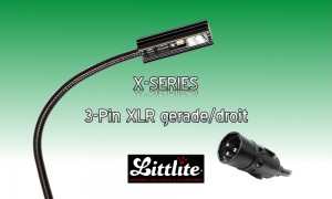 LITTLITE X-SERIES Version Lampe 2.4W 3-Pin XLR DROIT