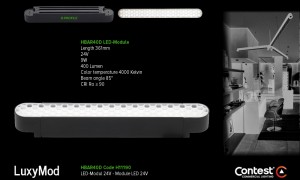 LuxyMod HBAR40D Module LED - Profile-D - 9W - 24VAC