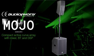 AUDIOPHONY MOJO2200curve Système PA actif BT/DSP 800W/1600W