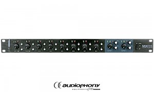 AUDIOPHONY MX82 Mixer/préampli stéréo 8in/2out,19"/1U