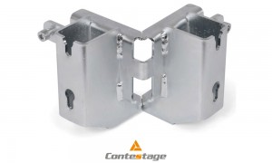 CONTESTAGE PLTS-GC2 Fixation de garde corps à barreaux pour angle