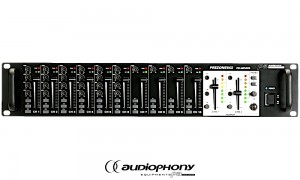 AUDIOPHONY PREZONE642 Mixeur 10 canaux. 2 sorties mono indépendantes,19/2U