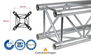 CONTESTAGE QUA29-050 Structure 50cm, finition ALU