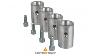 CONTESTAGE QUAT29 Manchons pour structures, Finition ALU