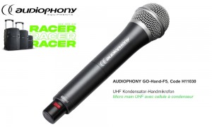 AUDIOPHONY GO-HAND-F5 microphone à main pour la série RACER et GO-80