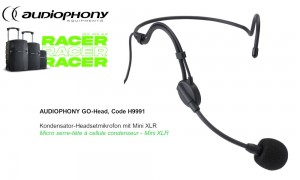 AUDIOPHONY GO-HEAD Micro serre-tête pour la série RACER et GO-80