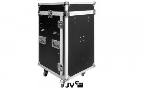 JV RACK CASE 10/18U Caisse de transport 19" avec roulettes/table - qualite-premium