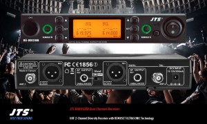 JTS RU-8012DB UHF-Récepteur true diversity 2 canal avec Remoset-U