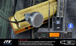 JTS RU8011-CXH Set sans fil UHF avec Harp-Microphone CX-520W