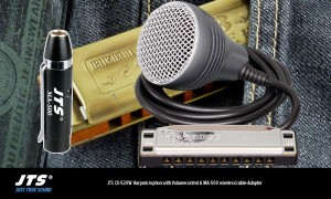 JTS CX-520W Microphone pour harmonica à bouche